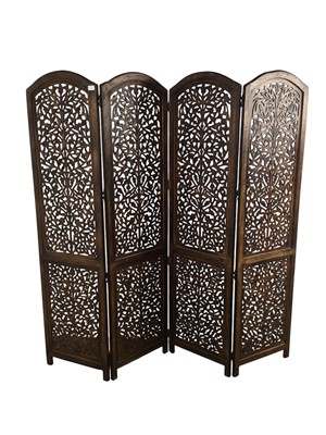 Lot 274 - FOUR FOLD SCREEN