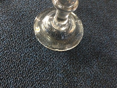 Lot 1315 - GEORGIAN CHAMPAGNE GLASS