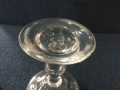 Lot 1315 - GEORGIAN CHAMPAGNE GLASS