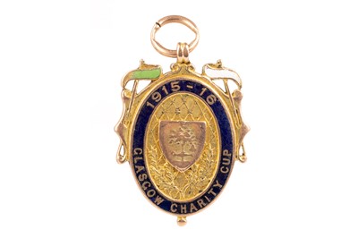Lot 1744 - CHARLES SHAW, CELTIC F.C., GLASGOW CHARITY CUP WINNERS GOLD MEDAL