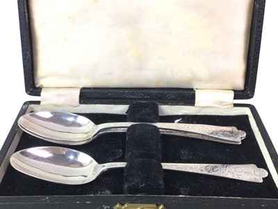 Lot 338 - THREE SILVER TEASPOONS