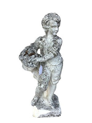 Lot 382 - RECONSTITUTED STONE GARDEN STATUE