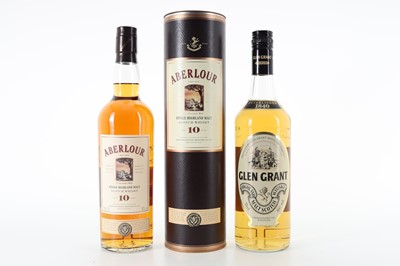 Lot 101 - ABERLOUR 10 YEAR OLD AND GLEN GRANT 75CL