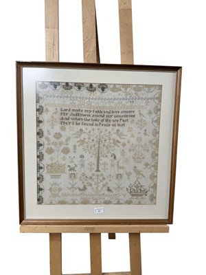 Lot 397 - WILLIAM IV NEEDLEWORK SAMPLER