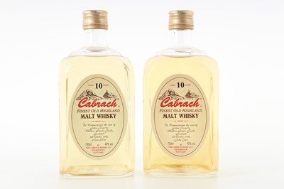 Lot 141 - 2 BOTTLES OF CABRACH 10 YEAR OLD