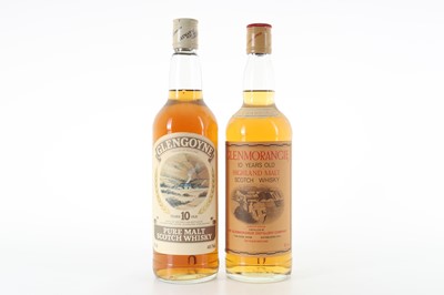Lot 147 - GLENGOYNE 10 YEAR OLD 75CL AND GLENMORANGIE 10 YEAR OLD 75CL