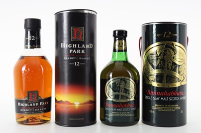 Lot 181 - HIGHLAND PARK 12 YEAR OLD AND BUNNAHABHAIN 12 YEAR OLD