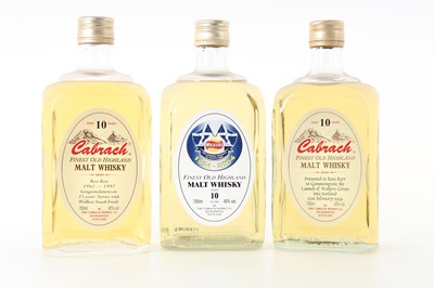Lot 207 - 3 BOTTLES OF CABRACH 10 YEAR OLD