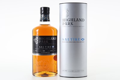 Lot 288 - HIGHLAND PARK 2004 13 YEAR OLD SALTIRE DAVID COULTHARD SINGLE CASK EDITION #1