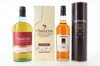 Lot 253 - SINGLETON OF DUFFTOWN MALT MASTERS SELECTION AND ABERLOUR 10 YEAR OLD