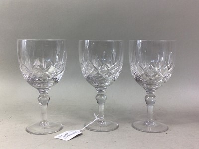 Lot 437 - SET OF SIX STUART CRYSTAL STEM WINE GLASSES