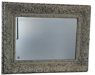 Lot 289 - LARGE CARVED WOOD MIRROR