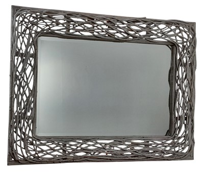 Lot 290 - LARGE RECTANGULAR WALL MIRROR