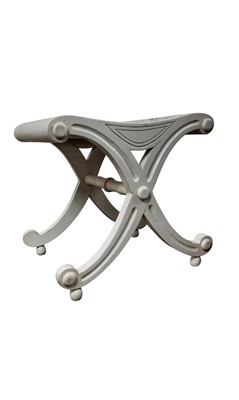 Lot 408 - THREE DRESSING STOOLS