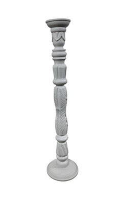 Lot 411 - CARVED FLOOR STANDING CANDLEHOLDER