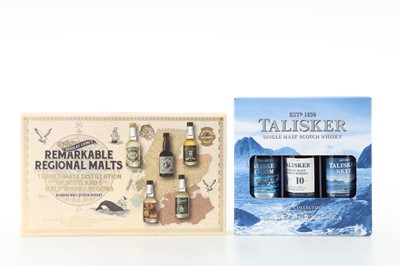 Lot 334 - TALISKER THE COLLECTION (3 X 5CL) AND DOUGLAS LAING REMARKABLE REGIONAL MALTS (5 X 5CL)