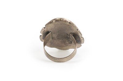 Lot 1326 - EGYPTIAN SILVER RING