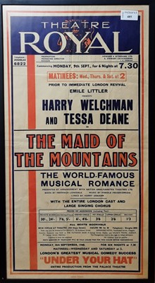Lot 485 - POSTER FOR THE MAID OF THE MOUNTAINS