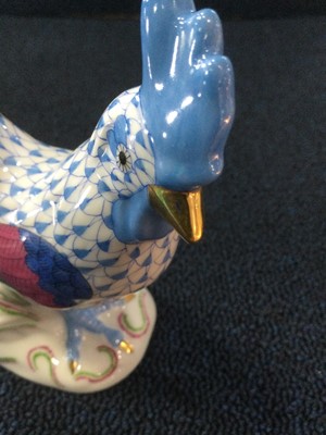 Lot 1324 - HEREND FIGURE OF A SEATED CAT