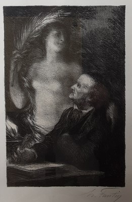 Lot 500 - HENRI FANTIN-LATOUR (FRENCH 1836 - 1904)