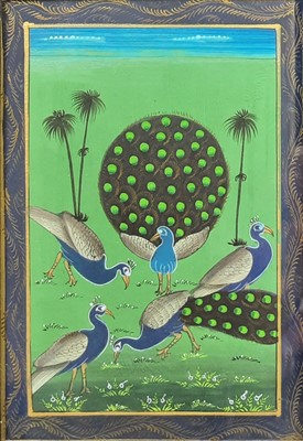 Lot 592 - TWO FRAMED INDIAN PICTURES