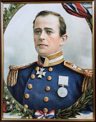 Lot 616 - PRINTED CANVAS OF CAPTAIN SCOTT