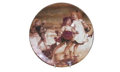 Lot 486 - TWO COALPORT 'PEARS PLAQUE' PLATES