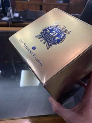 Lot 29 - CHIVAS ROYAL SALUTE 21 YEAR OLD SAPPHIRE DECANTER