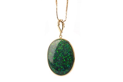 Lot 644 - OPAL PENDANT ON CHAIN
