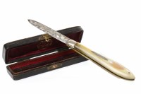Lot 377 - VICTORIAN SILVER BLADED POCKET KNIFE maker...