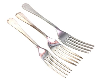 Lot 493 - GROUP OF SILVER PLATED CUTLERY