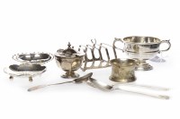 Lot 378 - LOT OF SMALL SILVER ITEMS comprising a...