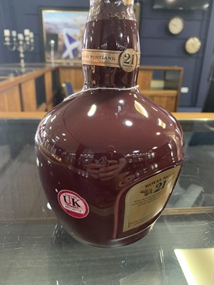 Lot 75 - CHIVAS ROYAL SALUTE 21 YEAR OLD RUBY DECANTER