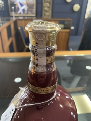 Lot 75 - CHIVAS ROYAL SALUTE 21 YEAR OLD RUBY DECANTER