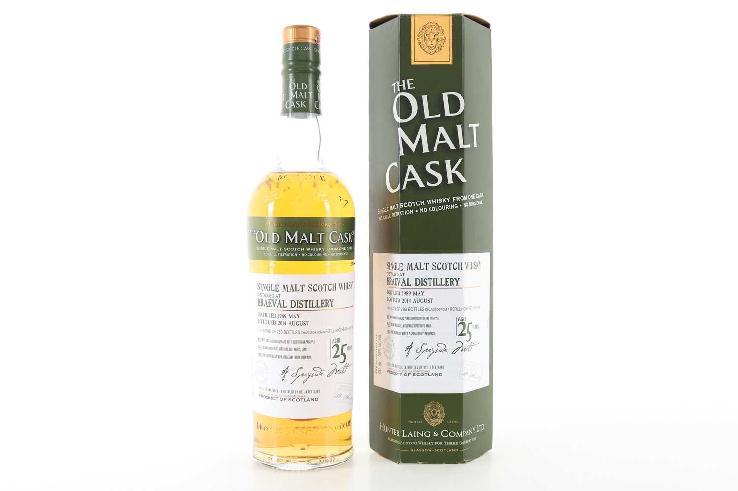 Lot 77 - BRAEVAL 1989 25 YEAR OLD DOUGLAS LAING OLD MALT CASK