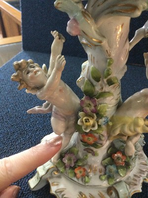 Lot 1340 - SITZENDORF PORCELAIN CENTREPIECE