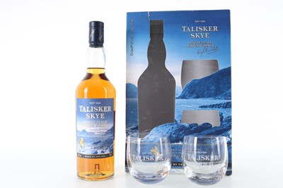 Lot 341 - TALISKER SKYE GIFT PACK WITH 2 GLASSES