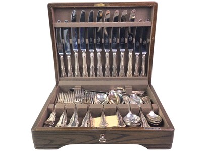 Lot 503 - SUITE OF SILVER PLATED CUTLERY