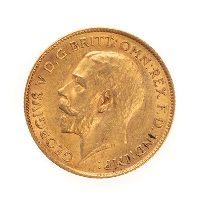 Lot 125 - GEORGE V GOLD HALF SOVEREIGN