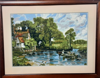 Lot 633 - GROUP OF FRAMED TAPESTRIES