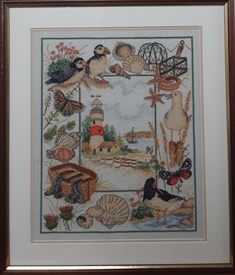 Lot 633 - GROUP OF FRAMED TAPESTRIES