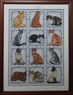 Lot 633 - GROUP OF FRAMED TAPESTRIES