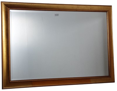 Lot 641 - LARGE GILT FRAMED WALL MIRROR