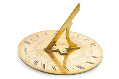 Lot 1042 - BRASS SUNDIAL