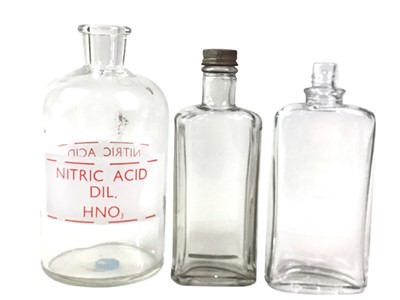 Lot 635 - GROUP OF GLASS BOTTLES
