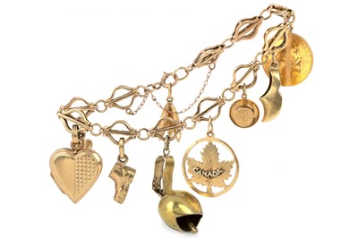 Lot 406 - CHARM BRACELET