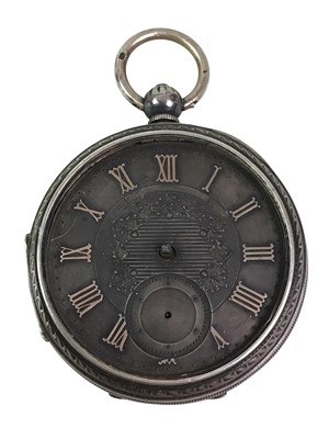 Lot 576 - SILVER CASED POCKET WATCH