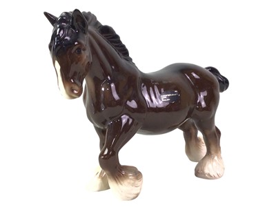 Lot 75 - COLLECTION OF CERAMIC HORSE AND DUCK FIGURES