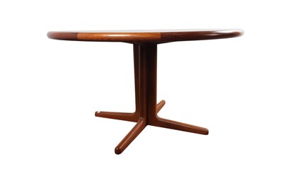Lot 400 - MID CENTURY DANISH TEAK DINING TABLE BY E. VALENTINSEN
