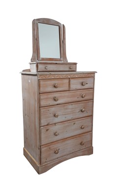 Lot 140 - CONTEMPORARY LIMED OAK EFFECT DRESSING CHEST